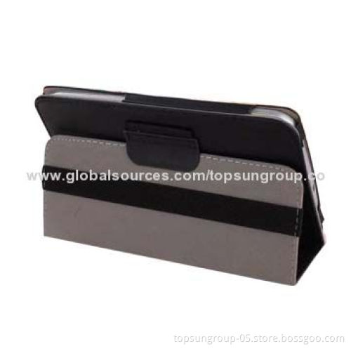 Folio Leather Case for Tablets, Two-fold, Universal